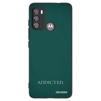 Picasee Μαύρη θήκη σιλικόνης για Motorola Edge 60 5G - Addicted