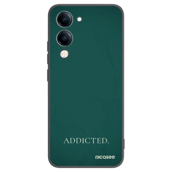 Picasee Μαύρη θήκη σιλικόνης για Vivo Y29s 5G - Addicted