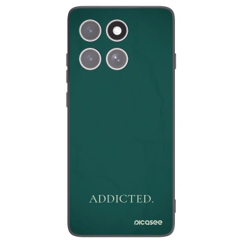 Picasee Μαύρη θήκη σιλικόνης για Motorola Edge 60 Fusion - Addicted