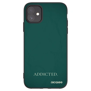 Picasee Μαύρη θήκη σιλικόνης για Apple iPhone 11 - Addicted