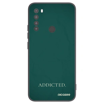 Picasee Μαύρη θήκη σιλικόνης για Xiaomi Redmi Note 8 - Addicted