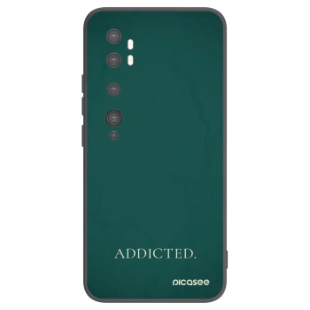 Picasee Μαύρη θήκη σιλικόνης για Xiaomi Mi Note 10 (Pro) - Addicted