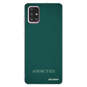 Picasee διαφανής θήκη σιλικόνης Samsung Galaxy A71 A715F - Addicted