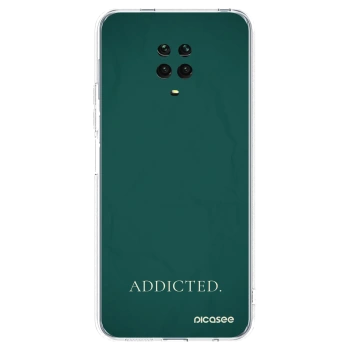 Picasee διαφανής θήκη σιλικόνης Xiaomi Redmi Note 9 Pro - Addicted