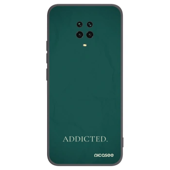 Picasee Μαύρη θήκη σιλικόνης για Xiaomi Redmi Note 9 Pro - Addicted