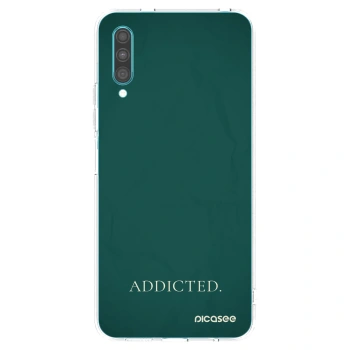 Picasee διαφανής θήκη σιλικόνης Samsung Galaxy A30s A307F - Addicted