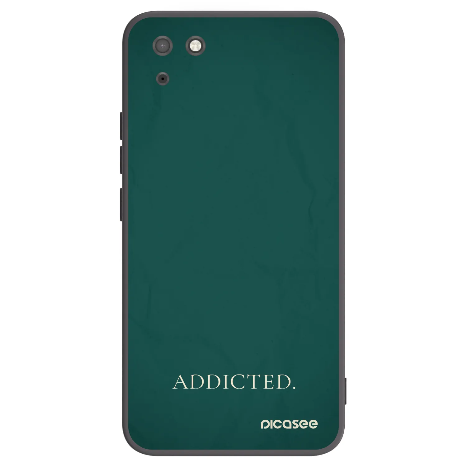 Picasee Μαύρη θήκη σιλικόνης για Huawei Y5P - Addicted
