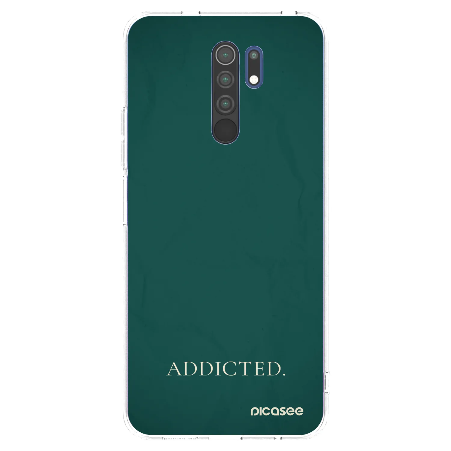 Picasee διαφανής θήκη σιλικόνης Xiaomi Redmi 9 - Addicted
