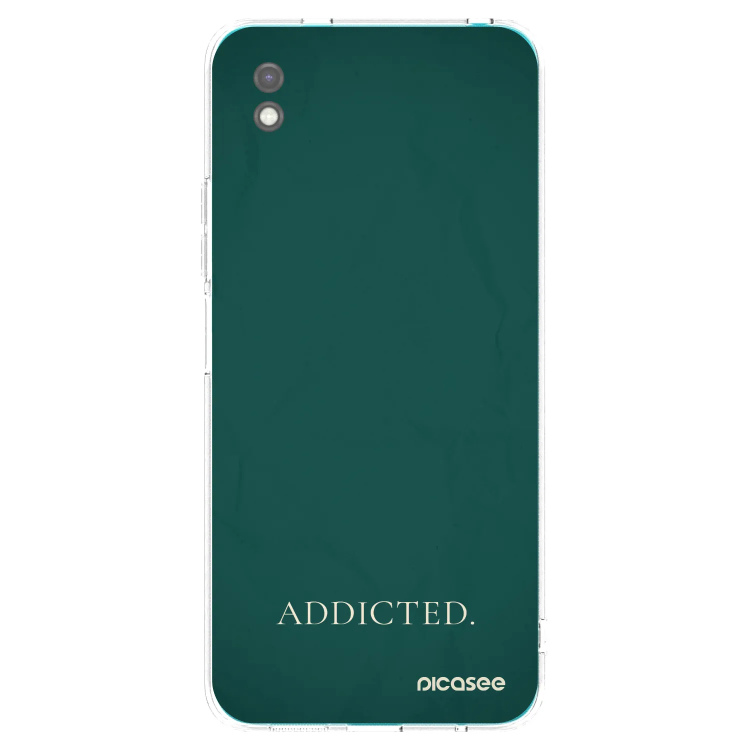 Picasee Μαύρη θήκη σιλικόνης για Xiaomi Redmi 9A - Addicted