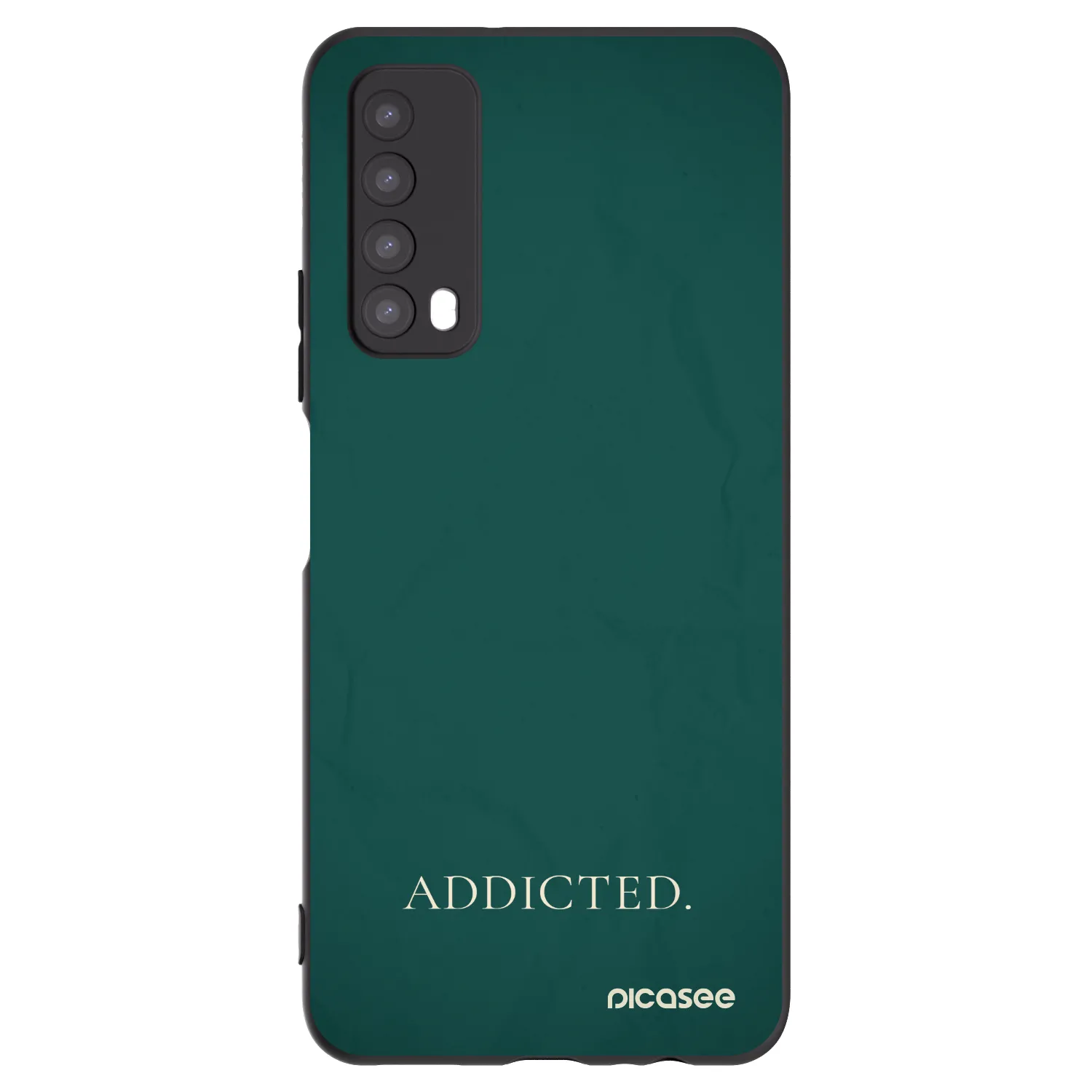 Picasee Μαύρη θήκη σιλικόνης για Huawei P Smart 2021 - Addicted