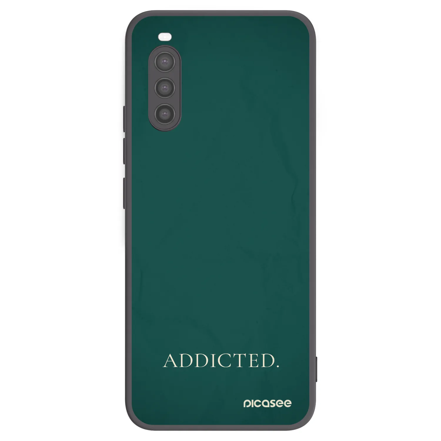 Picasee Μαύρη θήκη σιλικόνης για Sony Xperia 10 II - Addicted