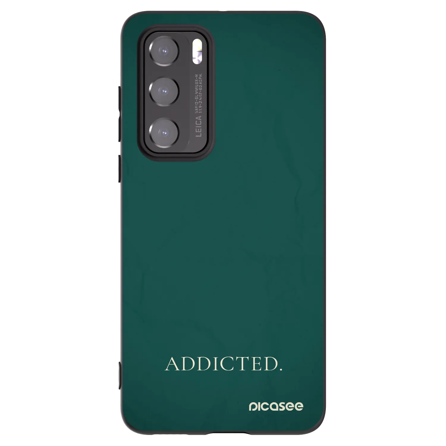 Picasee Μαύρη θήκη σιλικόνης για Huawei P40 - Addicted