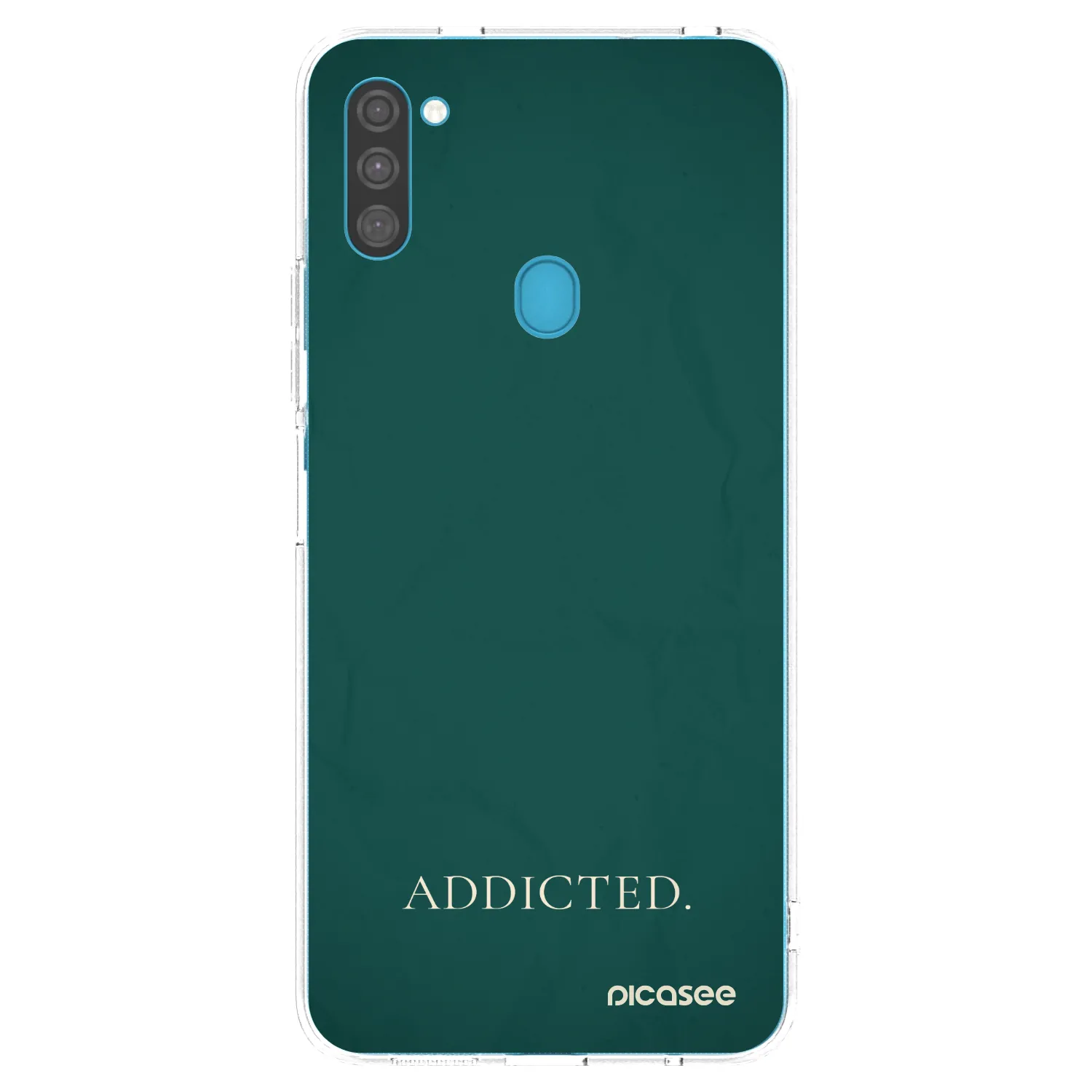 Picasee διαφανής θήκη σιλικόνης Samsung Galaxy M11 - Addicted