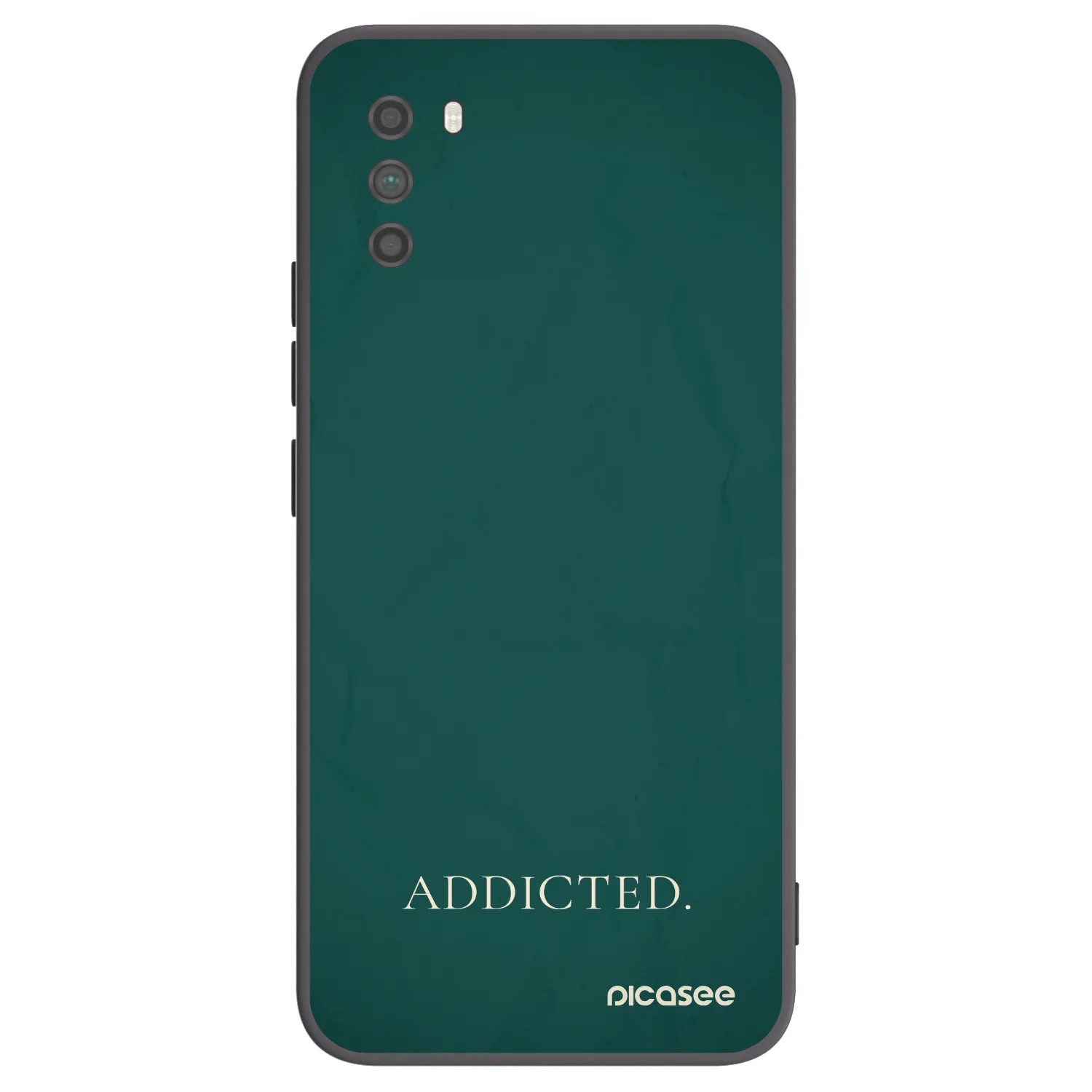Picasee Μαύρη θήκη σιλικόνης για Xiaomi Poco M3 - Addicted