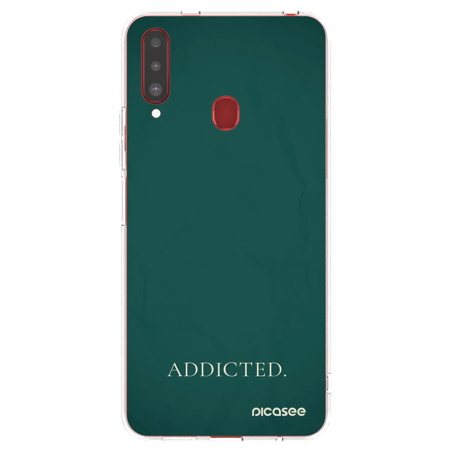 Picasee διαφανής θήκη σιλικόνης Samsung Galaxy A20s - Addicted