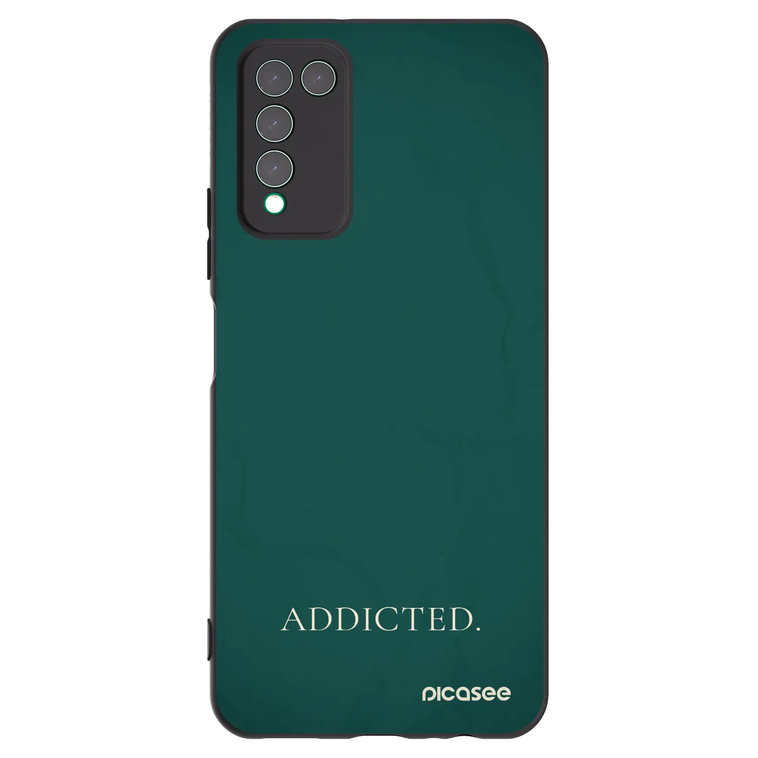 Picasee Μαύρη θήκη σιλικόνης για Honor 10X Lite - Addicted