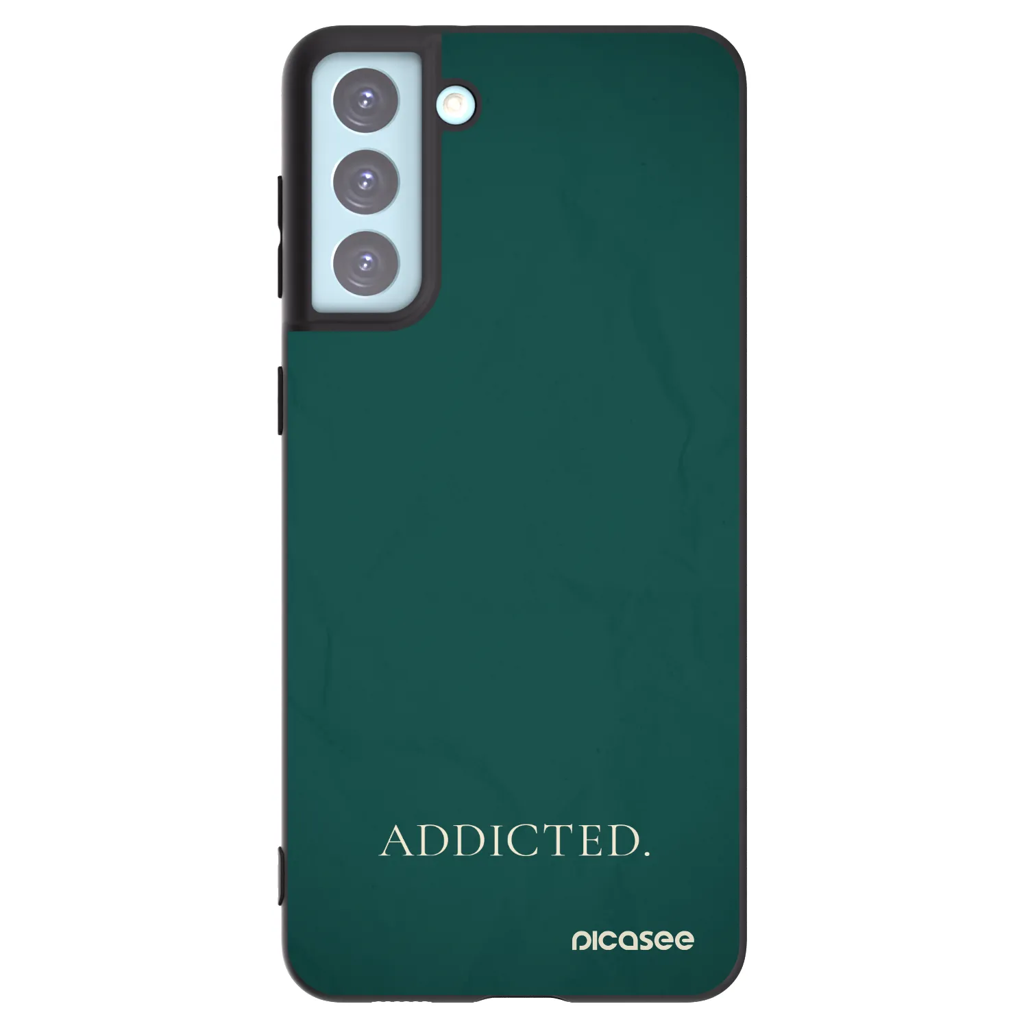 Picasee Μαύρη θήκη σιλικόνης για Samsung Galaxy S21+ 5G G996F - Addicted