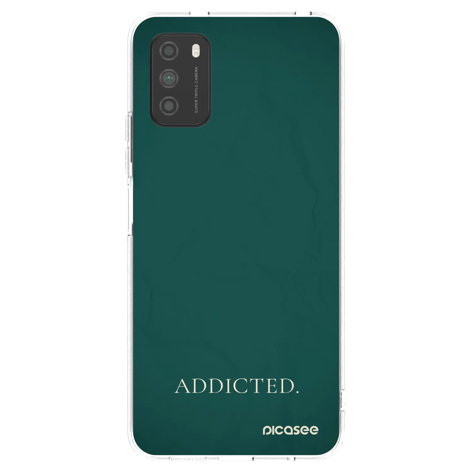Picasee διαφανής θήκη σιλικόνης Xiaomi Poco M3 - Addicted