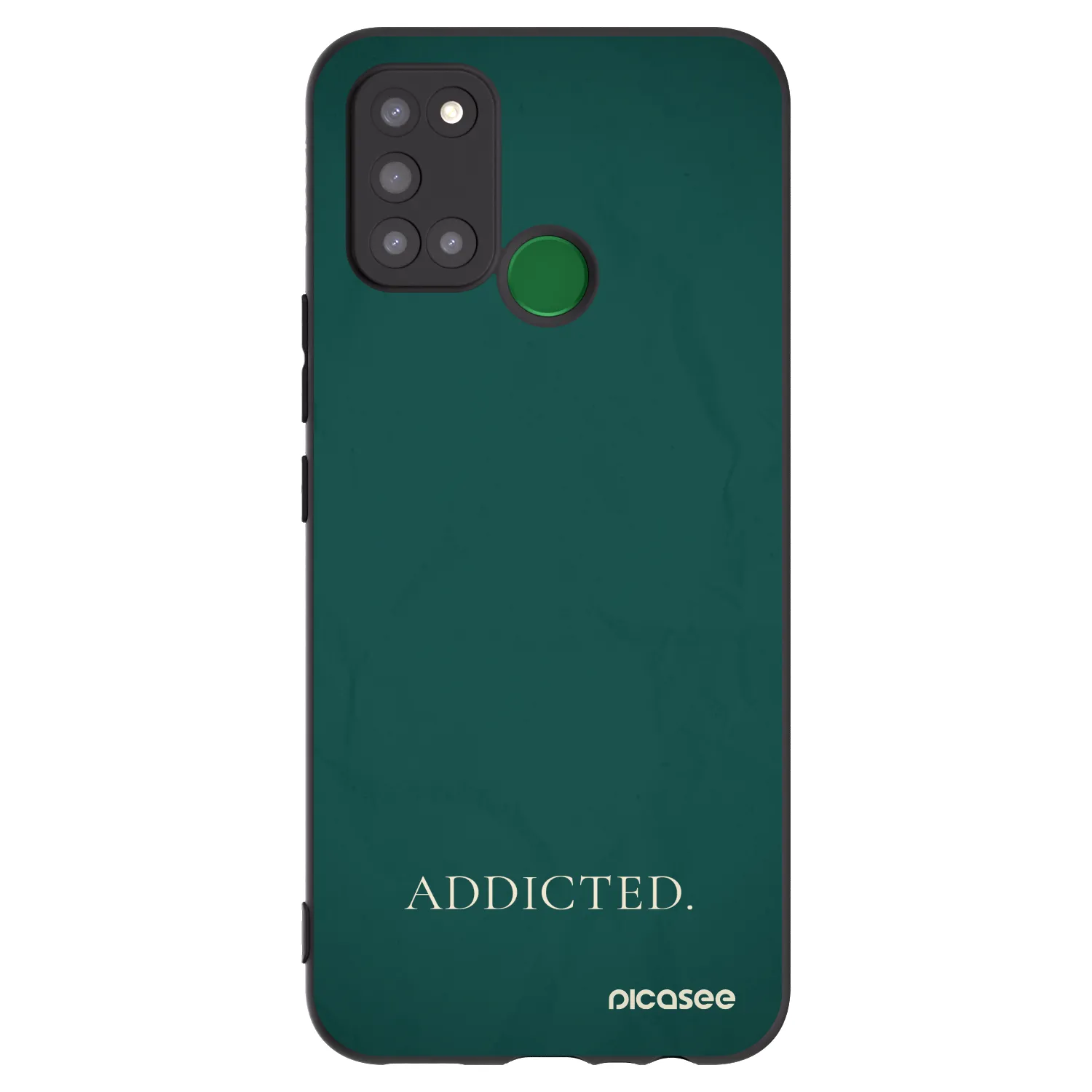 Picasee Μαύρη θήκη σιλικόνης για Realme 7i - Addicted