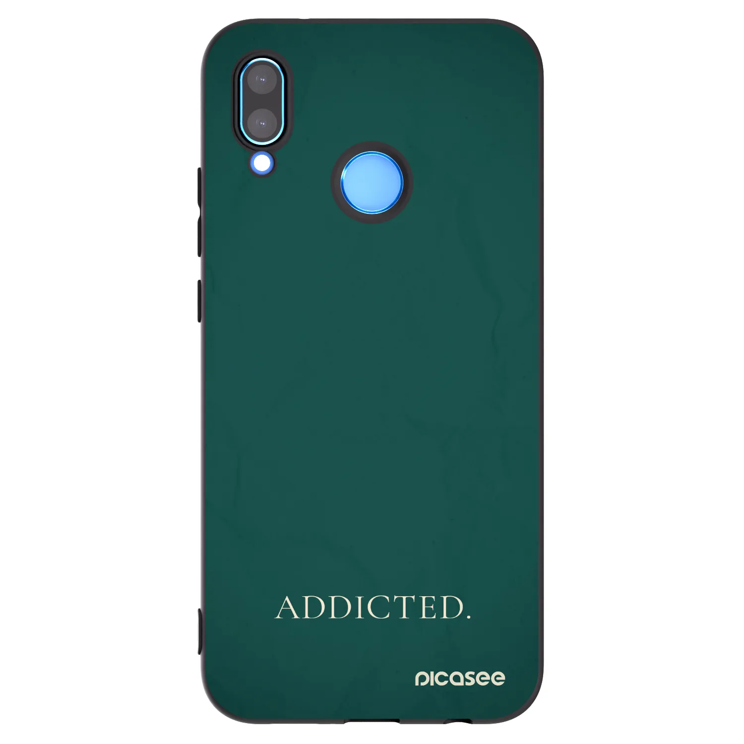 Picasee Μαύρη θήκη σιλικόνης για Huawei P20 Lite - Addicted