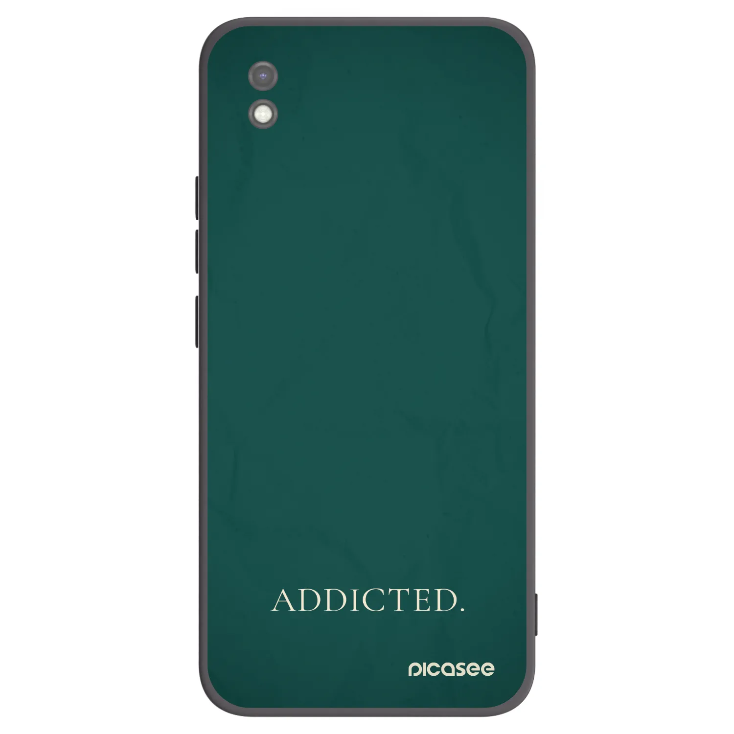 Picasee Μαύρη θήκη σιλικόνης για Xiaomi Redmi 9AT - Addicted