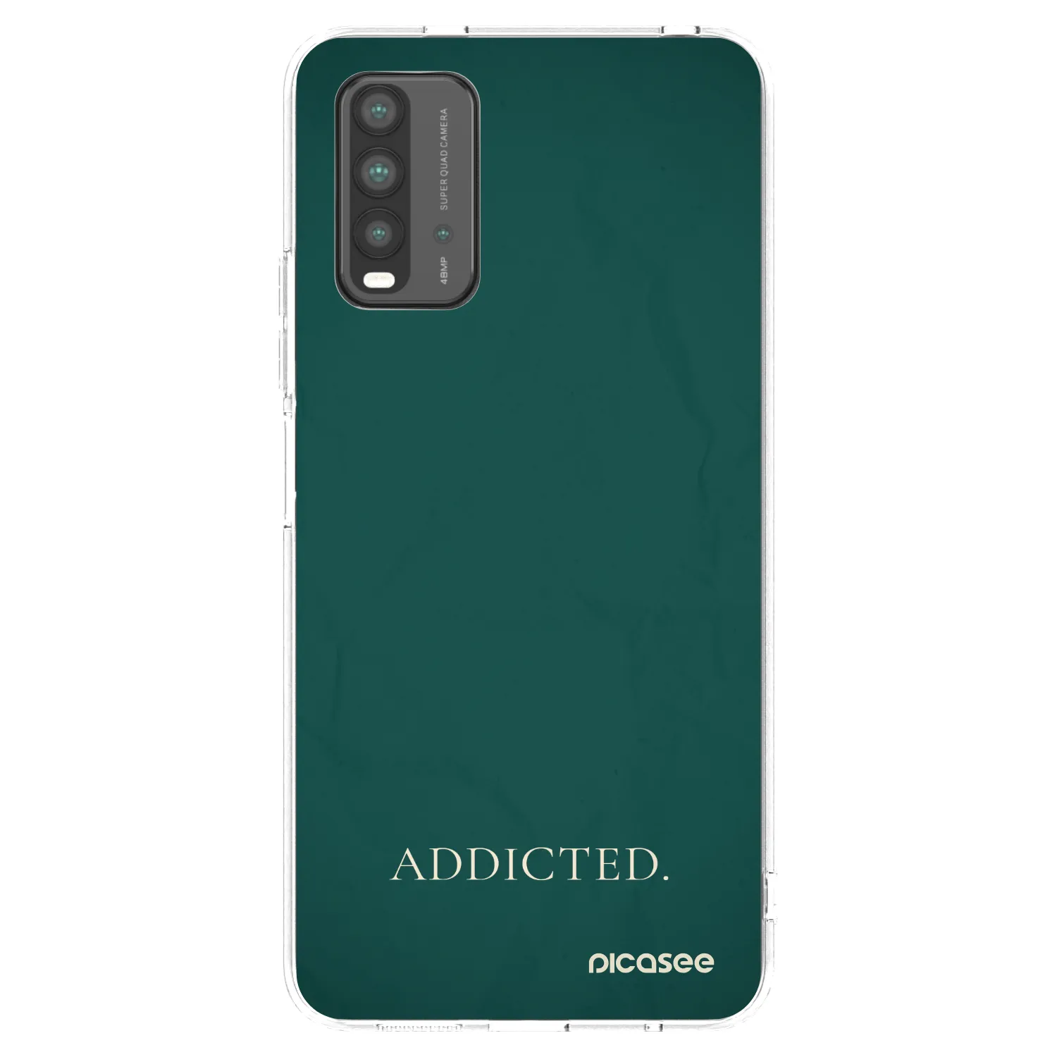 Picasee Μαύρη θήκη σιλικόνης για Xiaomi Redmi 9T - Addicted