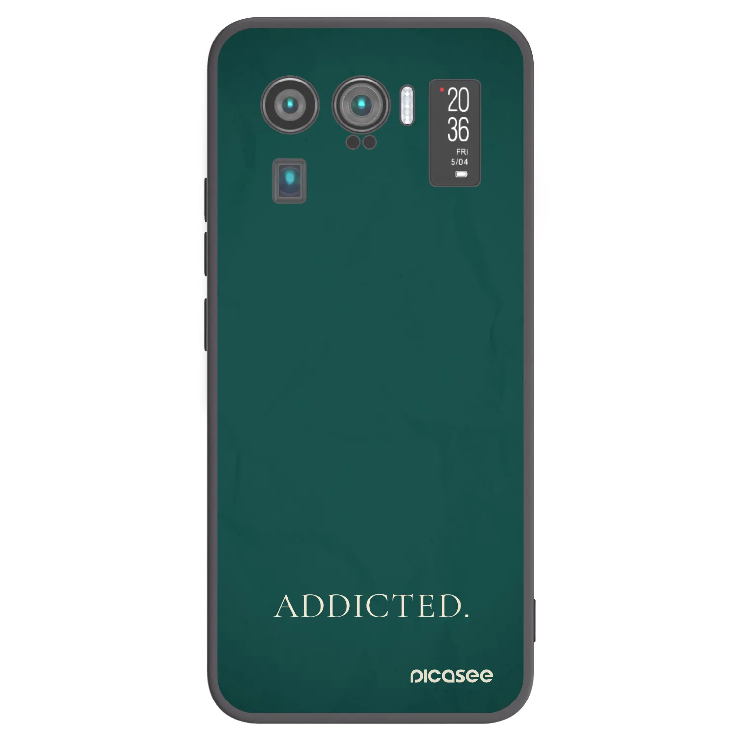 Picasee Μαύρη θήκη σιλικόνης για Xiaomi Mi 11 Ultra - Addicted