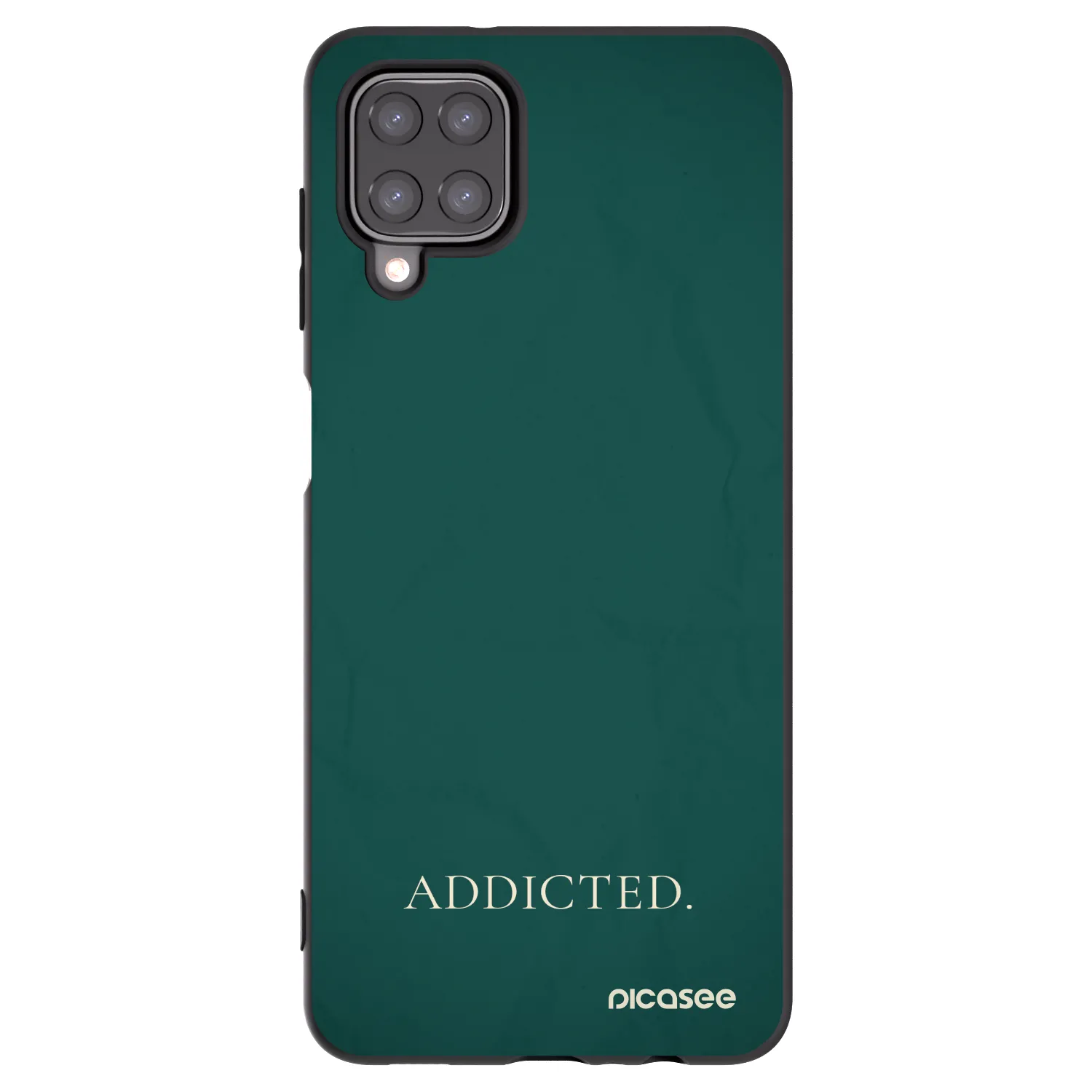 Picasee Μαύρη θήκη σιλικόνης για Samsung Galaxy M12 M127F - Addicted