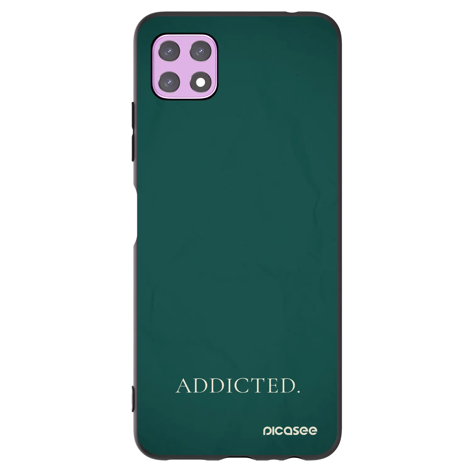Picasee Μαύρη θήκη σιλικόνης για Samsung Galaxy A22 A226B 5G - Addicted