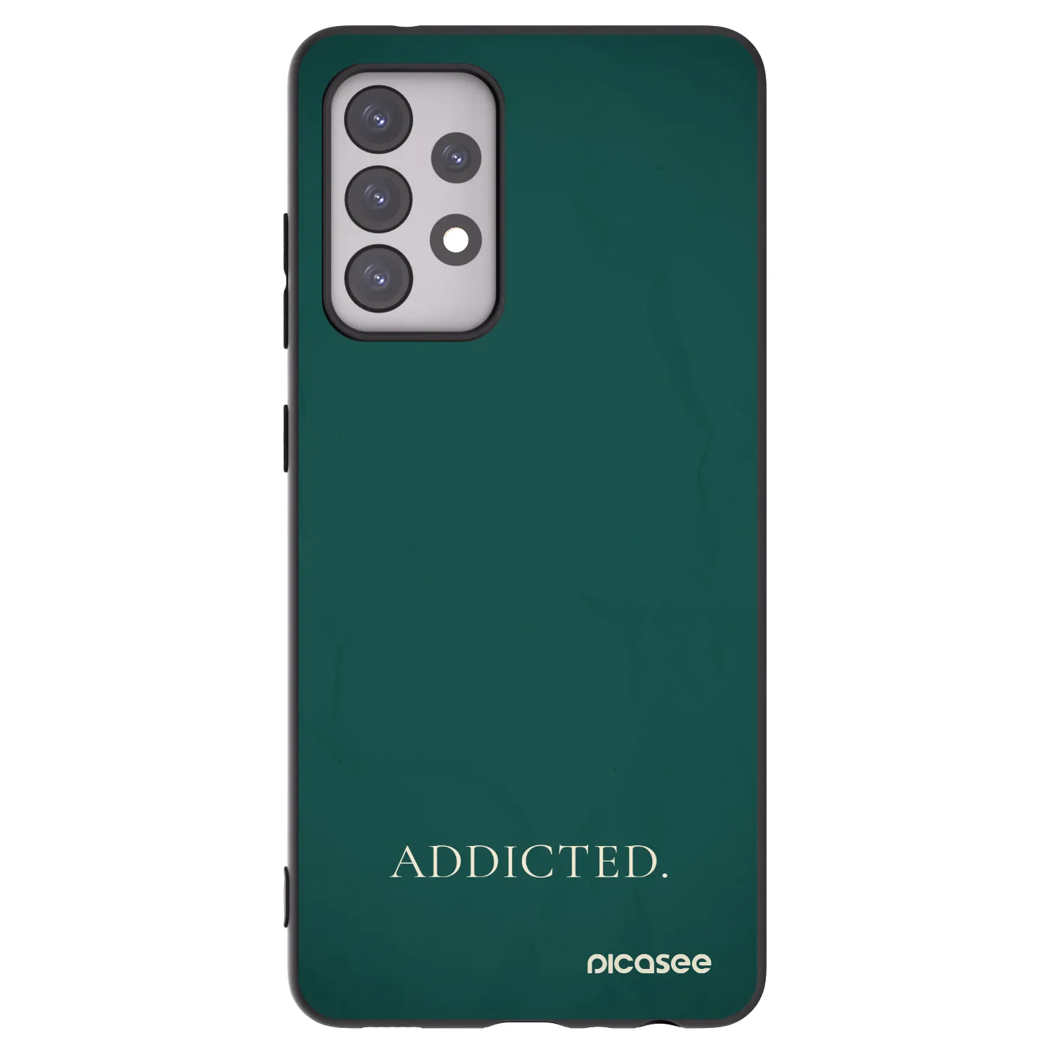 Picasee Μαύρη θήκη σιλικόνης για Samsung Galaxy A52s 5G A528B - Addicted