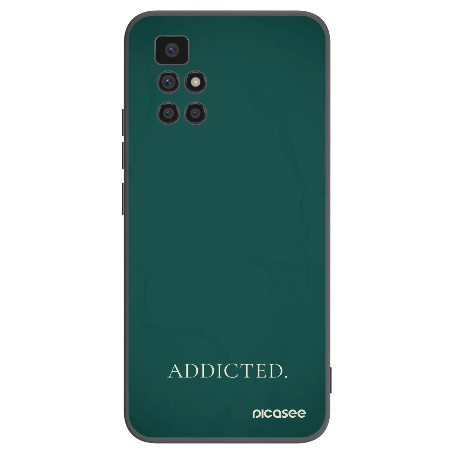 Picasee Μαύρη θήκη σιλικόνης για Xiaomi Redmi 10 - Addicted