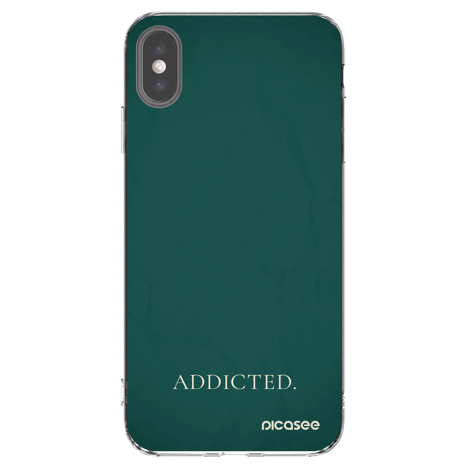 Picasee διαφανής θήκη σιλικόνης Apple iPhone XS Max - Addicted