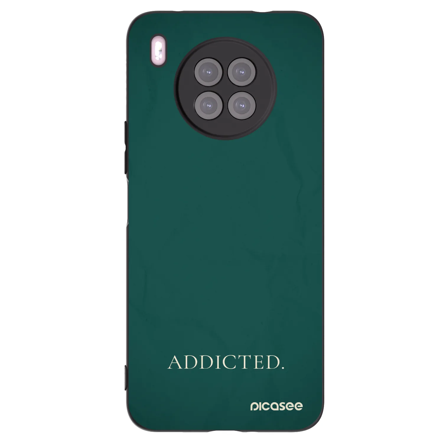 Picasee Μαύρη θήκη σιλικόνης για Huawei Nova 8i - Addicted