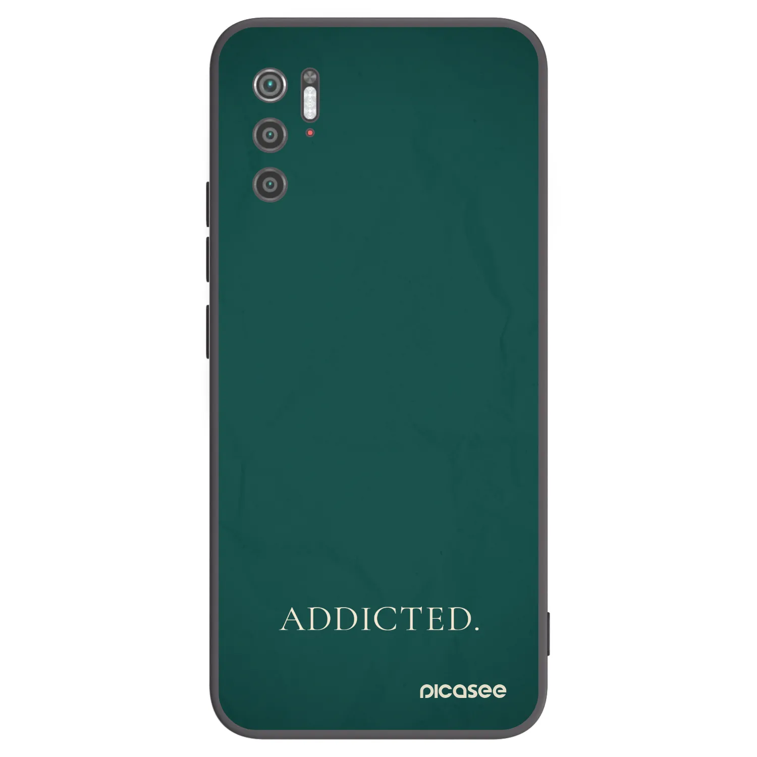 Picasee Μαύρη θήκη σιλικόνης για Xiaomi Poco M3 Pro 5G - Addicted