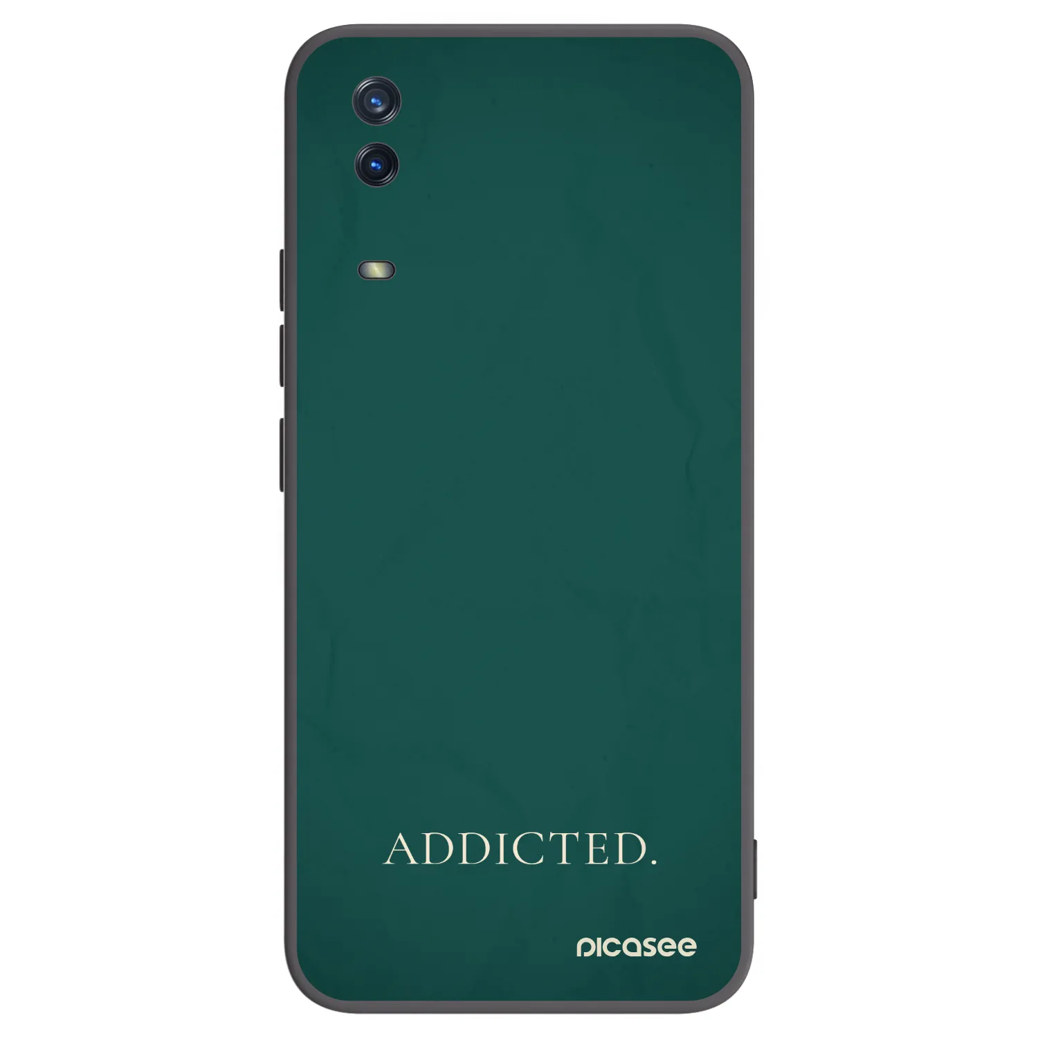 Picasee Μαύρη θήκη σιλικόνης για Vivo Y11s - Addicted