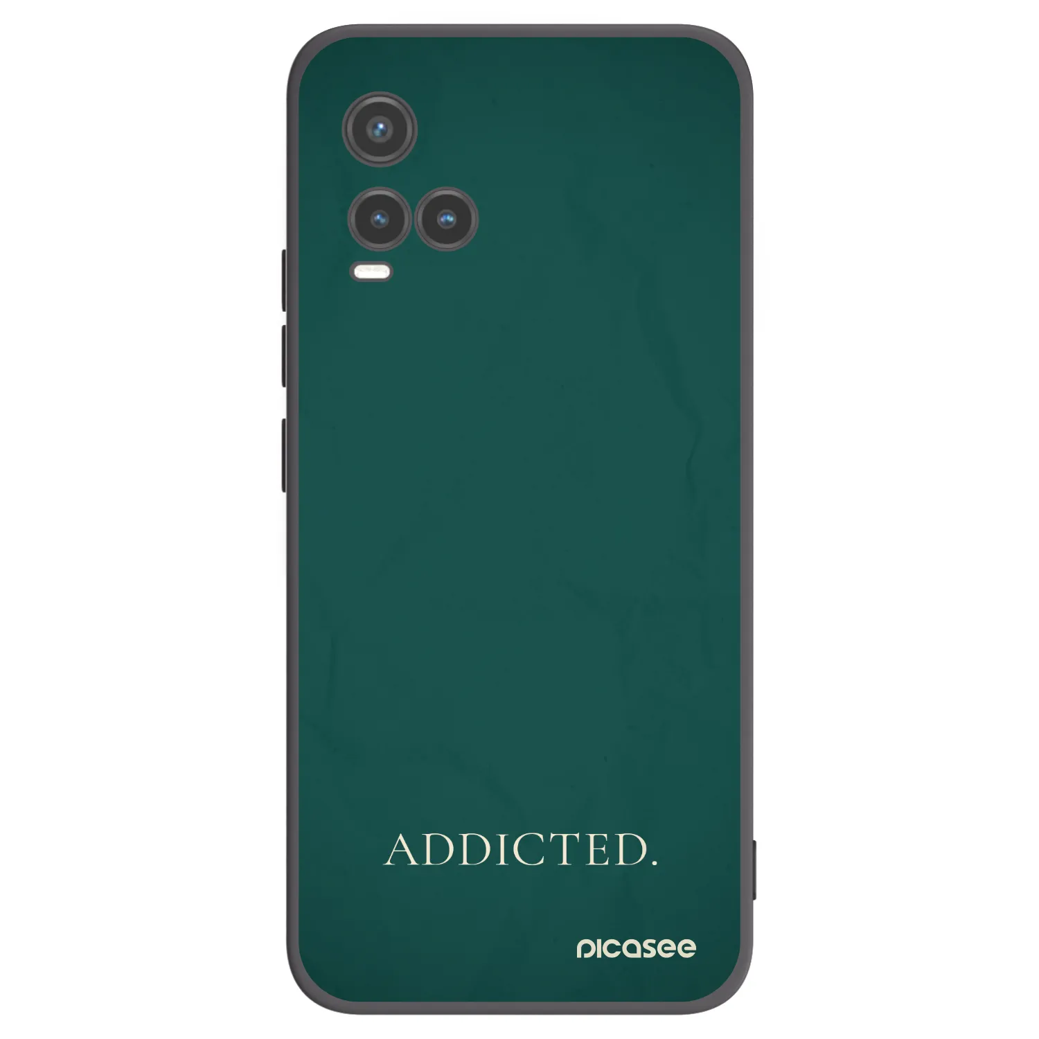 Picasee Μαύρη θήκη σιλικόνης για Vivo Y33s - Addicted