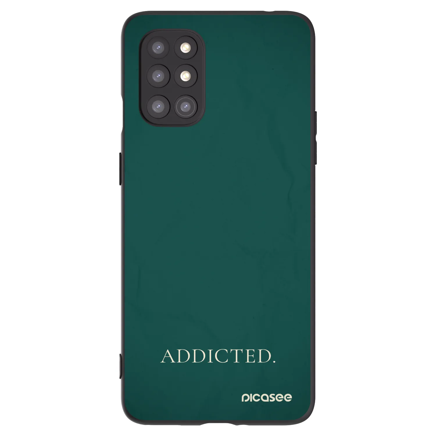 Picasee Μαύρη θήκη σιλικόνης για OnePlus 8T - Addicted