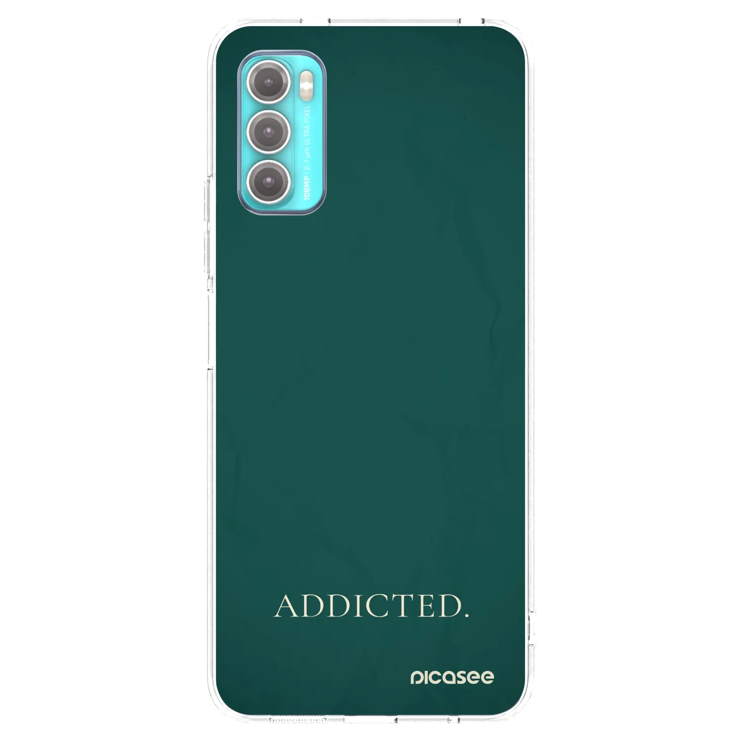 Picasee διαφανής θήκη σιλικόνης Motorola Moto G60 - Addicted