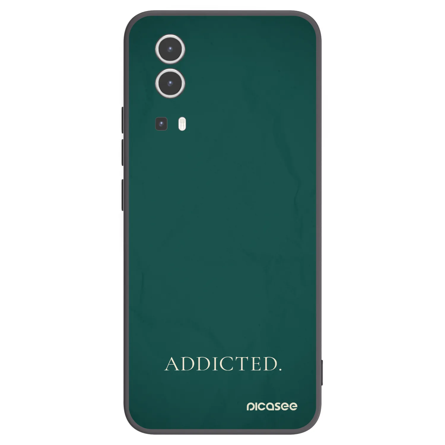 Picasee Μαύρη θήκη σιλικόνης για Vivo Y72 5G - Addicted