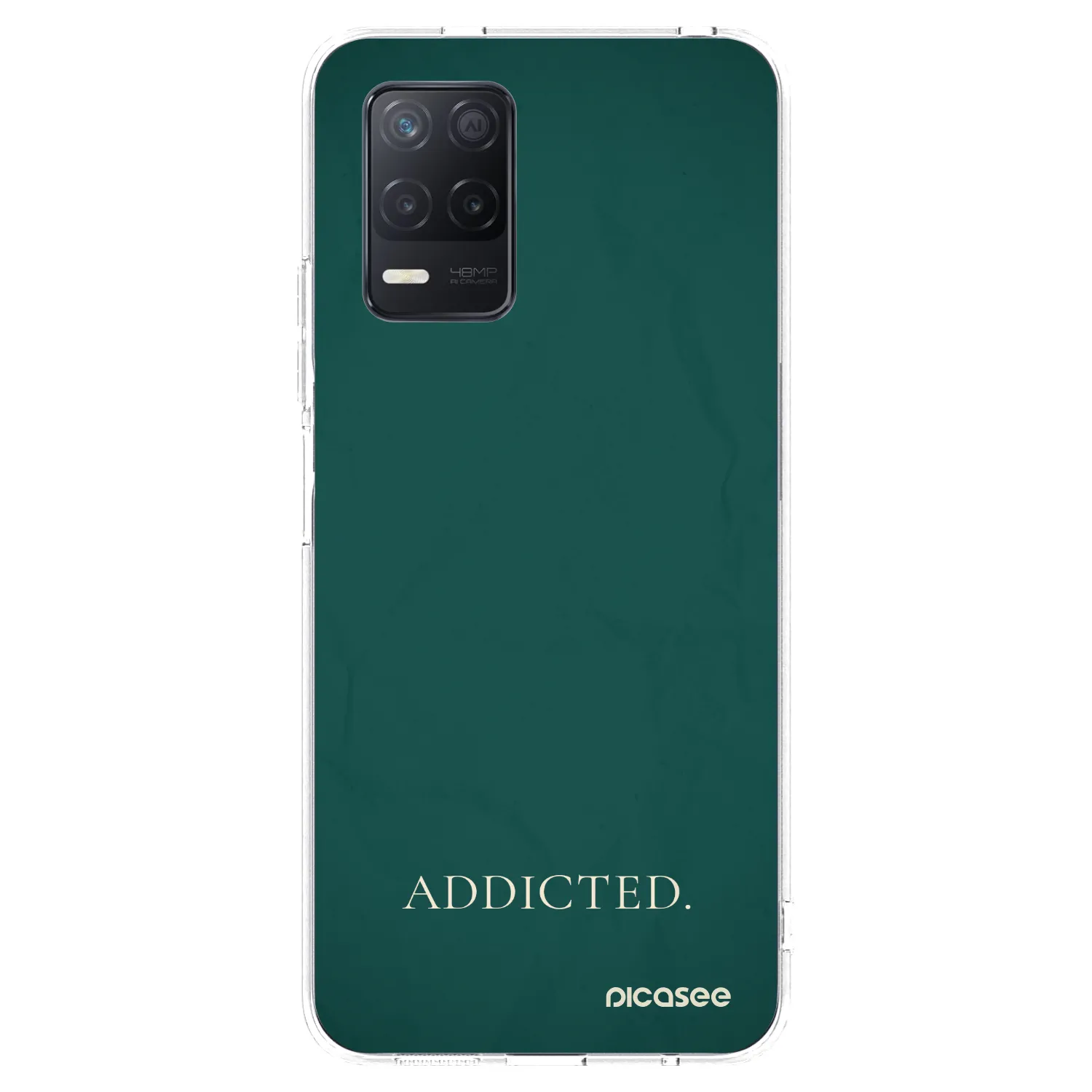 Picasee διαφανής θήκη σιλικόνης Realme 8 5G - Addicted