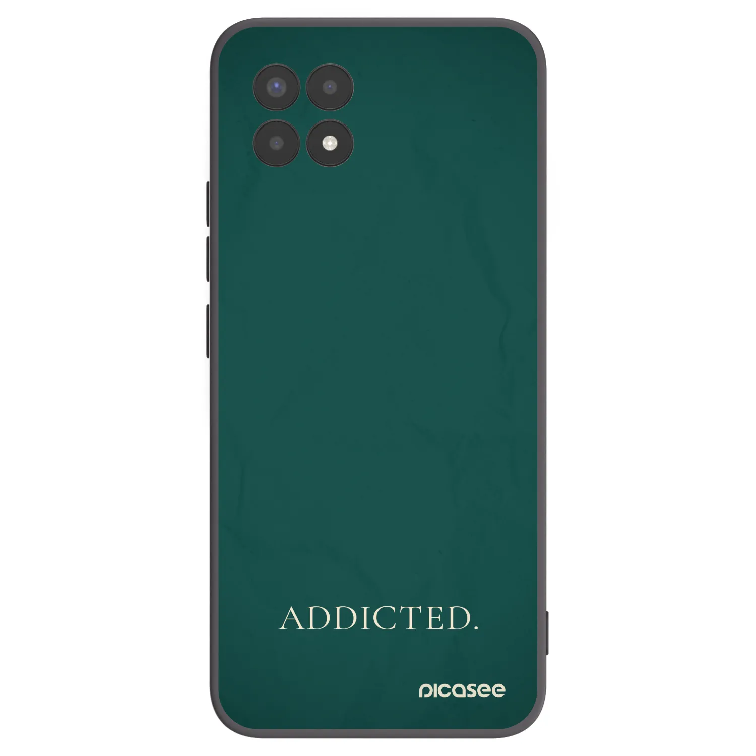 Picasee Μαύρη θήκη σιλικόνης για Realme 8i - Addicted