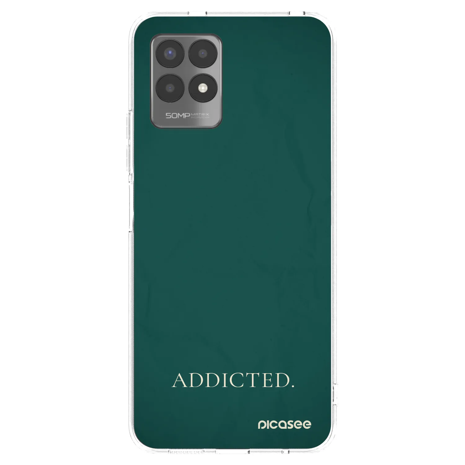 Picasee διαφανής θήκη σιλικόνης Realme 8i - Addicted