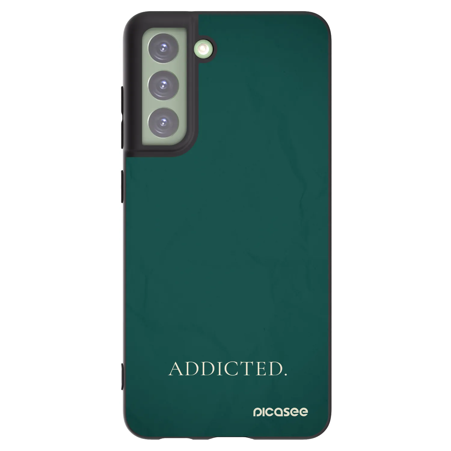 Picasee Μαύρη θήκη σιλικόνης για Samsung Galaxy S21 FE 5G - Addicted