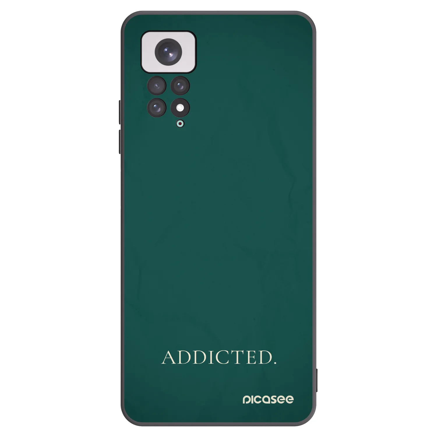 Picasee Μαύρη θήκη σιλικόνης για Xiaomi Redmi Note 11 - Addicted