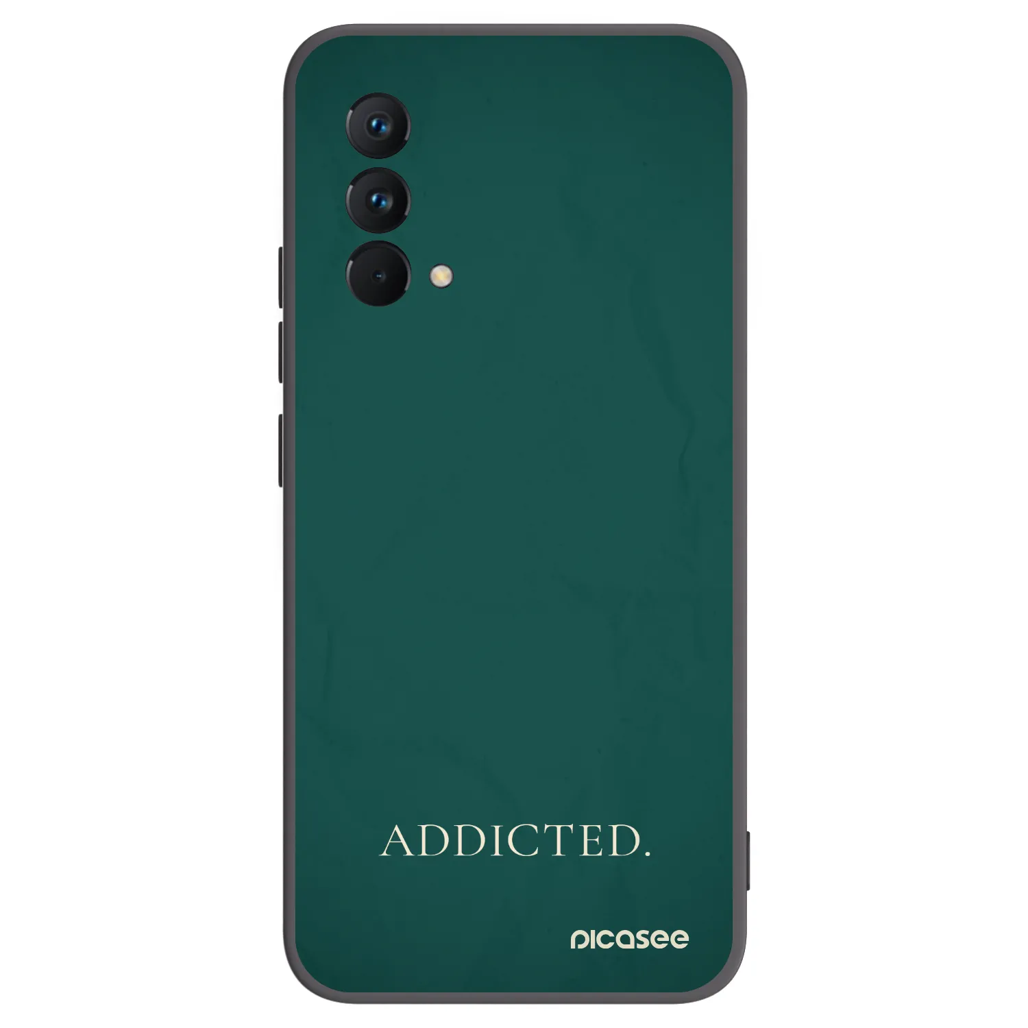 Picasee Μαύρη θήκη σιλικόνης για Realme GT Master Edition 5G - Addicted