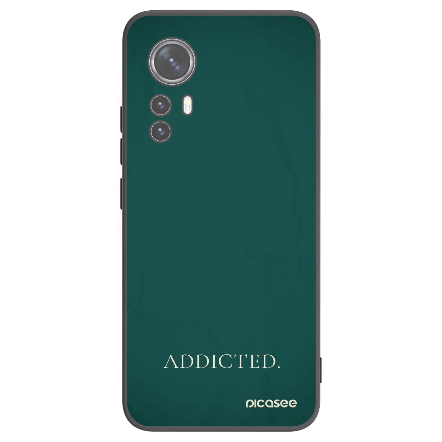 Picasee Μαύρη θήκη σιλικόνης για Xiaomi 12 - Addicted