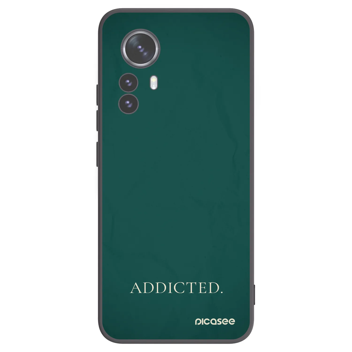 Picasee Μαύρη θήκη σιλικόνης για Xiaomi 12 Pro - Addicted