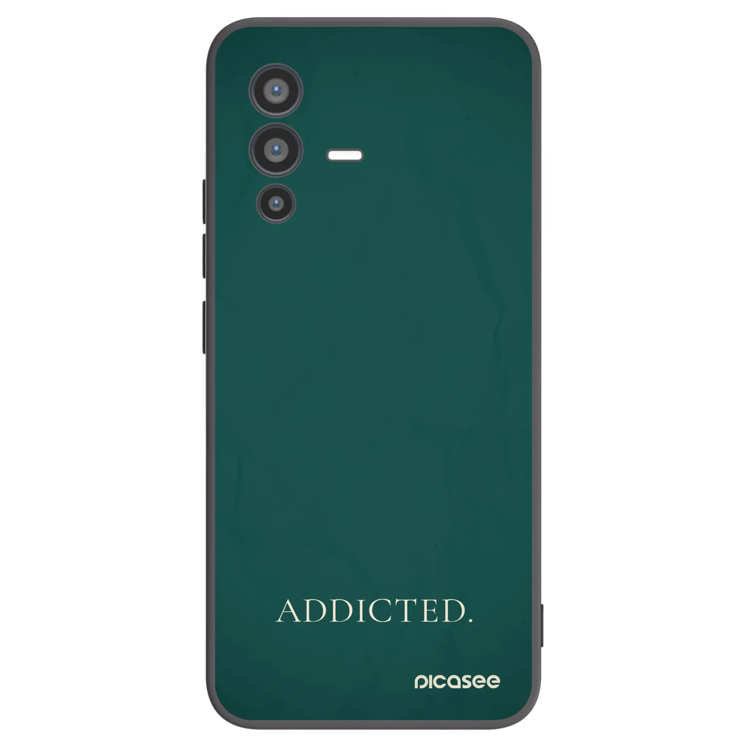 Picasee Μαύρη θήκη σιλικόνης για Vivo V23 5G - Addicted