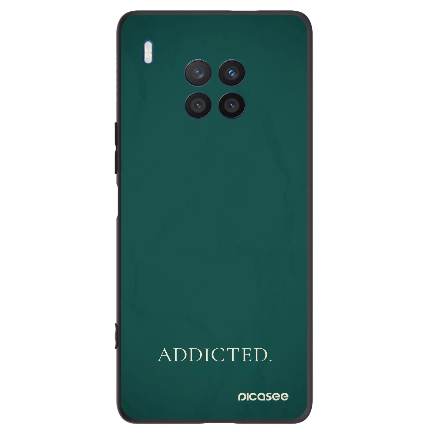 Picasee Μαύρη θήκη σιλικόνης για Honor 50 Lite - Addicted