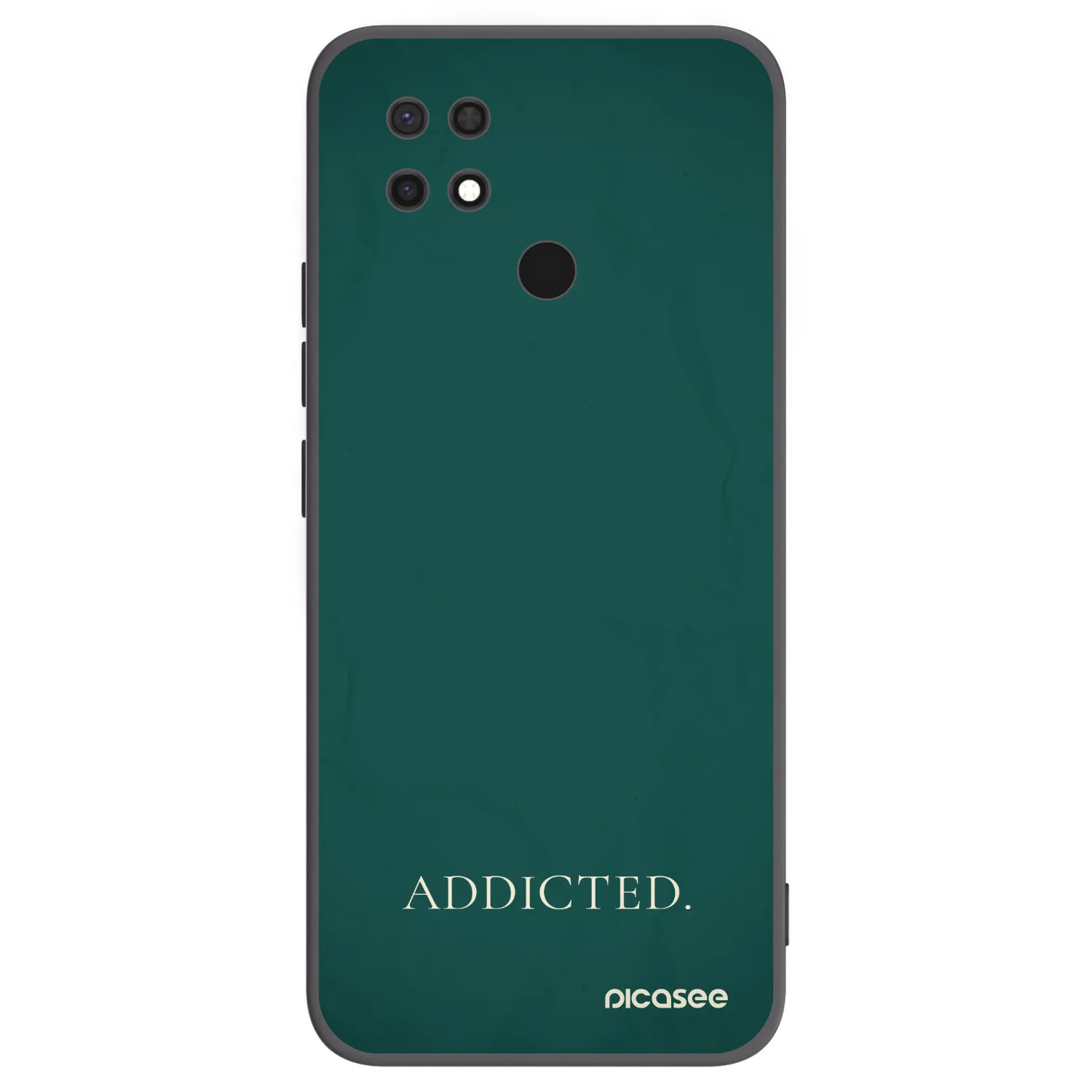 Picasee Μαύρη θήκη σιλικόνης για Xiaomi Redmi 10C - Addicted